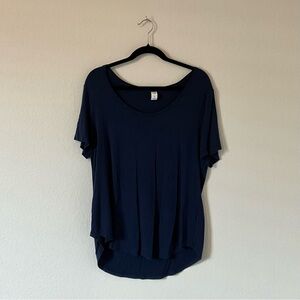 Old Navy Blue Relaxed Asymmetrical T-Shirt